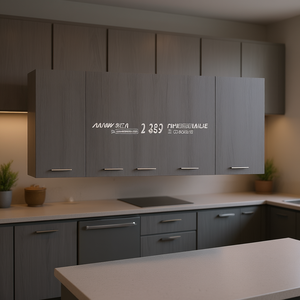 Gabinete de Cocina Colgante de Madera Sintética Sonoma Gris Medio, Gabinete de Pared de 18-23.9 Pulgadas de Profundidad, Diseño Moderno - Product Image 2