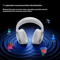 Casque de jeu MCHOSE X9 circum-auriculaire à transducteur dynamique avec longue autonomie pour le divertissement et le gaming
