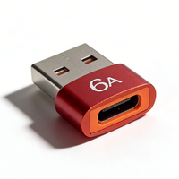 Adaptateur USB 3.0 Type-C mâle/femelle 6A en alliage d'aluminium pour ordinateur portable et appareil photo, convertisseur de charge rapide