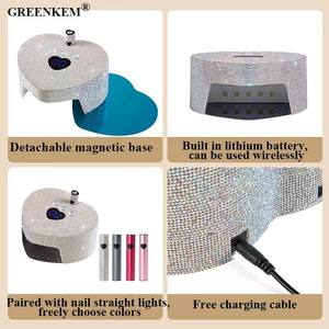 <span class=keywords><strong>Lampe</strong></span> à Ongles LED <span class=keywords><strong>UV</strong></span> Rechargeable au Design Coeur 86W Détection Intelligente Durcissement Rapide Portable Longue Batterie Full Diamond <span class=keywords><strong>Lampe</strong></span> <span class=keywords><strong>UV</strong></span> pour Ongles - Product Image 5