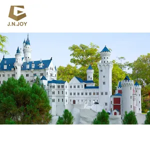 3d modellen beroemde miniatuur Neuschwanstein kasteel gebouwen