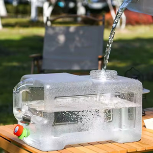 10/15/20L Thickened <b>Plastic</b> Transparent Outdoor Camping Water tank <b>Large</b> Water <b>Storage</b> <b>Container</b> with Faucet Water Storagebucket - Product Image 2