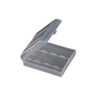 Estuche portátil para pilas AA, caja de almacenamiento transparente de PP para 4 celdas, mantiene las pilas seguras - Product Image 5