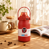 Fournisseur de Bouteilles d'Eau Près de Chez Moi – Bouteille Isotherme Portable en Acier Inoxydable 316 pour Enfants avec Poignée, Couvercle Rabattable et Buvable Directement, Idéale pour l'Extérieur