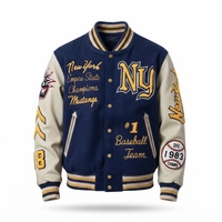 Blouson universitaire personnalisé pour homme avec broderie chenille et patchs lettres, vente en gros directe usine OEM, logo personnalisé, collection automne