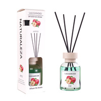 Diffuseur à bâtonnets 130 ml aux huiles essentielles naturelles de fruits, parfum d'ambiance pour la maison, la chambre et le bureau, désodorisant liquide