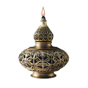 Luxury Metal <b>Incense</b> <b>Burner</b> & Bakhoor <b>Holder</b> For Home Fragrance With Antique Finished For Decor Designer Brass <b>Incense</b> <b>Burner</b> - Product Image 1