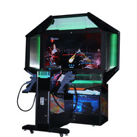 Grand simulateur de tir d'intérieur pour adultes, machine de jeu de tir Ghost SWAT en métal et plastique de 55 pouces, borne d'arcade à monnayeur pour deux joueurs