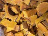 Blocs de citrouille surgelés IQF de qualité supérieure, dépelliculés, pour la décoration de pâtisseries et de boulangeries gastronomiques, vente en gros