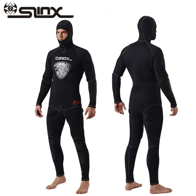 Черный гидрокостюм 5 мм, костюм для подводного плавания, мужской неопреновый костюм для подводной охоты, серфинга, костюм с передней молнией для подводной охоты