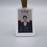 Badge d'identification électronique NFC à encre électronique de 3,7 pouces alimenté par batterie, plaque nominative, carte d'identité professionnelle, badge de travail numérique, étiquette d'affichage numérique du nom