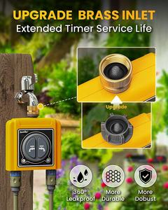 Arroseur de tuyau avec minuterie Wi-Fi Rainpoint pour l'<span class=keywords><strong>arrosage</strong></span> du jardin, système <span class=keywords><strong>d</strong></span>'irrigation intelligent électronique, prise de courant, hub, minuterie 2 zones - Product Image 4