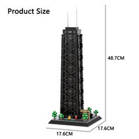 Wange 5250 John Hancock Center, modèle de briques créatives personnalisées, ensemble de blocs de construction pour enfants, jouet en plastique, vente en gros