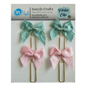 2025 New Popular OEM trường văn phòng kế hoạch kim loại giấy Bow Clips bookmarks Set văn phòng phẩm - Product Image 6