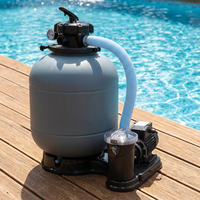 Sistem Filtrasi Kolam Renang Combo Pompa Filter Pasir 400mm dengan Pompa Air untuk Kolam Renang Rumah Tangga