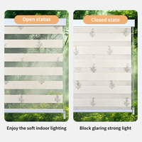 Persianas Zebra Impresas Personalizadas al por Mayor, Cortinas Opacas Duraderas de Tela para Día y Noche con Diseño Floral Personalizado