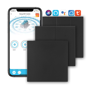 EU đặc điểm kỹ thuật tuya tường ánh sáng điều khiển thông minh 100V-250V Glass Bảng điều chỉnh 1234 gang 2 cách wifi với trung tính chuyển đổi thông minh - Product Image 3