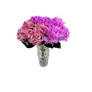 Fleurs artificielles Queyiyi, hydrangea à 5 têtes en soie, décoration de mariage, accessoires pour la maison, photographie - Product Image 5
