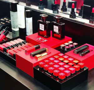 120x90x130cm Centro comercial Productos de belleza Mostrador Estante de exhibición Cosméticos acrílicos Lápiz labial Kit integral Contador - Product Image 5