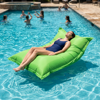 Chaise longue flottante en tissu pour piscine, lit flottant à bas prix pour loisirs aquatiques