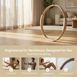 2026 Factory Custom New Design High Quality Back Exercise Fitness Resistance <b>Stretch</b> Magic Yoga <b>Ring</b> Silicone Pilates Circle - Product Image 3