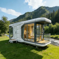 Maison-capsule spatiale préfabriquée de luxe, Cabine de luxe, Maison-conteneur, Maison préfabriquée pour hôtel, bureau, module de salle de bain - En vente