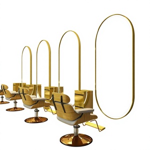 Espejo de Salón Arqueado con LED, de Vidrio, de Cuerpo Entero, Mueble Comercial para Peluquería y Barbería, Diseño Moderno y Duradero - Product Image 2