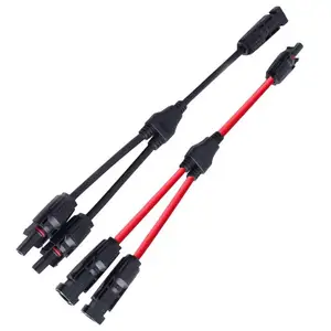 Connecteurs solaires pour camping-car 1.2m, câble adaptateur parallèle branche Y, câble d'extension d'alimentation cc, Kit d'outils de prise de fil pour panneau solaire 14awg