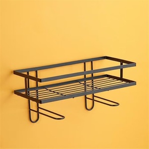 Estante de esquina sin perforaciones para inodoro, organizador de artículos de baño, estante multifuncional para tanque de agua, almacenamiento de doble capa de aleación de zinc - Product Image 3