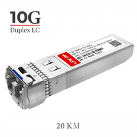 Module SFP+ 10G SMF Duplex LC 1310nm 20km Transceiver Optique à Fibre Commerciale
