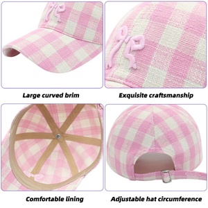 Wholesale Customized 3D Embroidered Bow Baseball Hat Versatile Duck Tongue <b>Cap</b> Six Piece Sunscreen Hat - Product Image 3