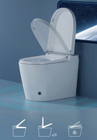 Cuvette de toilette intelligente automatique allongée et intelligente pour salle de bain Bidet intelligent WC Toilettes à induction AI