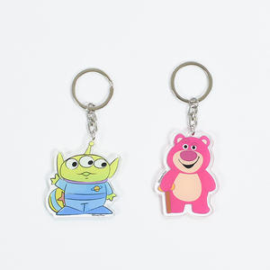 Venta al por mayor personalizado impresión UV acrílico en forma de dibujos animados Anime luz llavero duradero fundido técnica transparente - Product Image 1