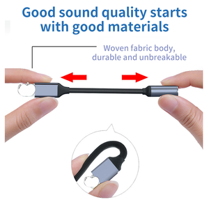 Adaptateur audio pour écouteurs USB C vers prise jack stéréo 3,5 mm, adaptateur universel DAC, adaptateur <span class=keywords><strong>Apple</strong></span> d'origine, câble 8 broches vers femelle pour iPhone - Product Image 4