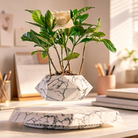Maceta Flotante Magnética Moderna para Decoración de Escritorio, Regalo Tecnológico para Plantas
