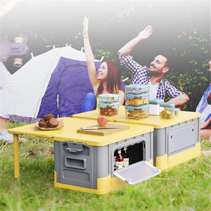 사용자 정의 색상 접이식 플라스틱 접이식 트렁크 주최자 상자 테이블 뚜껑 - Product Image 5
