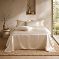 Parure de lit 100 % bambou OEKO-TEX 400TC 80S, draps rafraîchissants et doux, poches profondes, personnalisable OEM, vente en gros