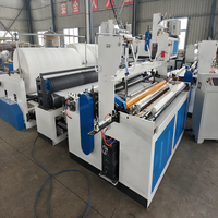 Machine à rembobiner le papier toilette personnalisée en relief, machine à papier toilette en rouleau jumbo, ligne de production