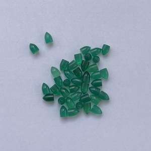 Jewel Creation - Gemas Sueltas de Ónix Verde Natural de 4 mm, 6 mm y 8 mm, Cabujón Redondo Liso, para Hacer Joyas, Collares y Colgantes, IGI - Product Image 1