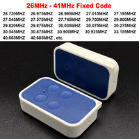 Télécommande universelle pour porte de garage basse fréquence 26 MHz-41 MHz, code fixe 40,685 MHz 30,875 MHz 26 MHz 27 MHz 29 MHz 30 MHz 40 MHz