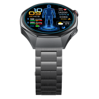 Wettbewerbsfähiger Preis EKG Herzgesundheits-Bewertung Frauengesundheit Temperaturüberwachung SOS 4G-Netzwerk Armband GE400 Smartwatch