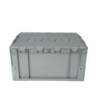 Caisses de déménagement empilables robustes en plastique avec couvercle – Solution de stockage à rotation rapide
