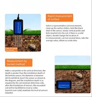 Sortie Usb Modbus Testeur de nutriments du sol intégré portable Analyseur de pH du sol Capteur Npk du sol avec enregistreur de données multifonctionnel