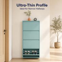Meuble de salon blanc pour la maison, armoire à chaussures à prix abordable, armoire à chaussures convertible avec tiroir rabattable