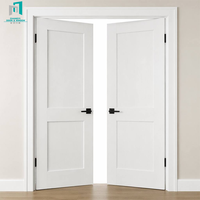 Moisture Proof Composite Timber Door Fine Surface Treatment for Indoor Living Space Renovation Project