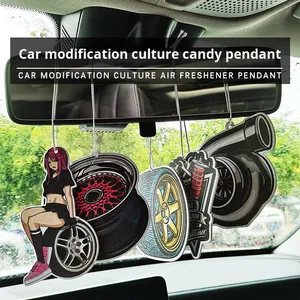 Ambientador de Coche con Clip, Diseño Moderno, Aroma Intenso y Duradero, Personalizable, Plástico, para Espejo Retrovisor, 10x10x10, 1 Año de Garantía - Product Image 2