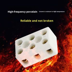 Alta temperatura resistente ao calor 2-Pin cerâmica <span class=keywords><strong>Terminal</strong></span> <span class=keywords><strong>Block</strong></span> isolou o conector do fio cerâmico para alta frequência - Product Image 2