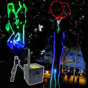 APP Contrôle WIFI Portable DJ Party 5W rgb laser projecteur holographique intérieur extérieur laser lumière de scène - Product Image 1