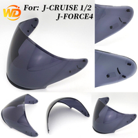Nouveaux visières de casque PC transparentes + fumées |   Protection UV et anti-rayures de qualité OEM pour casque de moto J-Cruise1/2 J-FORCE 4