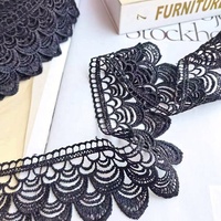 Vente en gros de dentelle soluble dans l'eau de luxe écologique de 6 cm pour la broderie, la literie, les rideaux, la décoration, les sacs, la garniture en tissu polyester, le bricolage